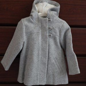 Old Navy Hooded Button-Front Coat for Toddler Girls 2T